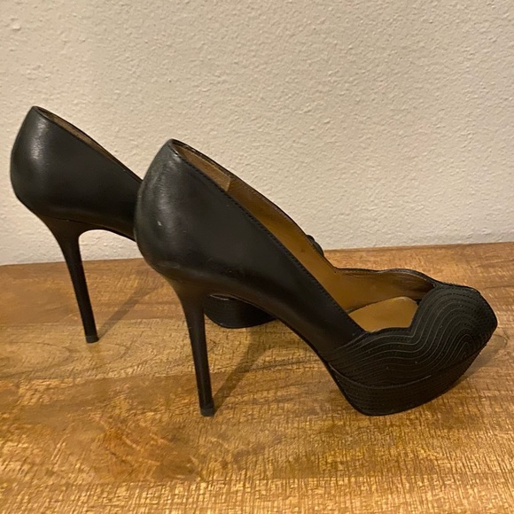 ZARA Woman Platform Peep Toe Heels Sz 39 / 9 - Picture 5 of 8